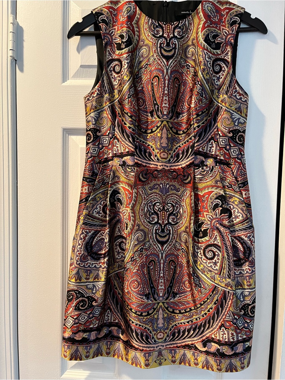 Nanette Lepore Multicolor Paisley Fit-and-Flare Dress